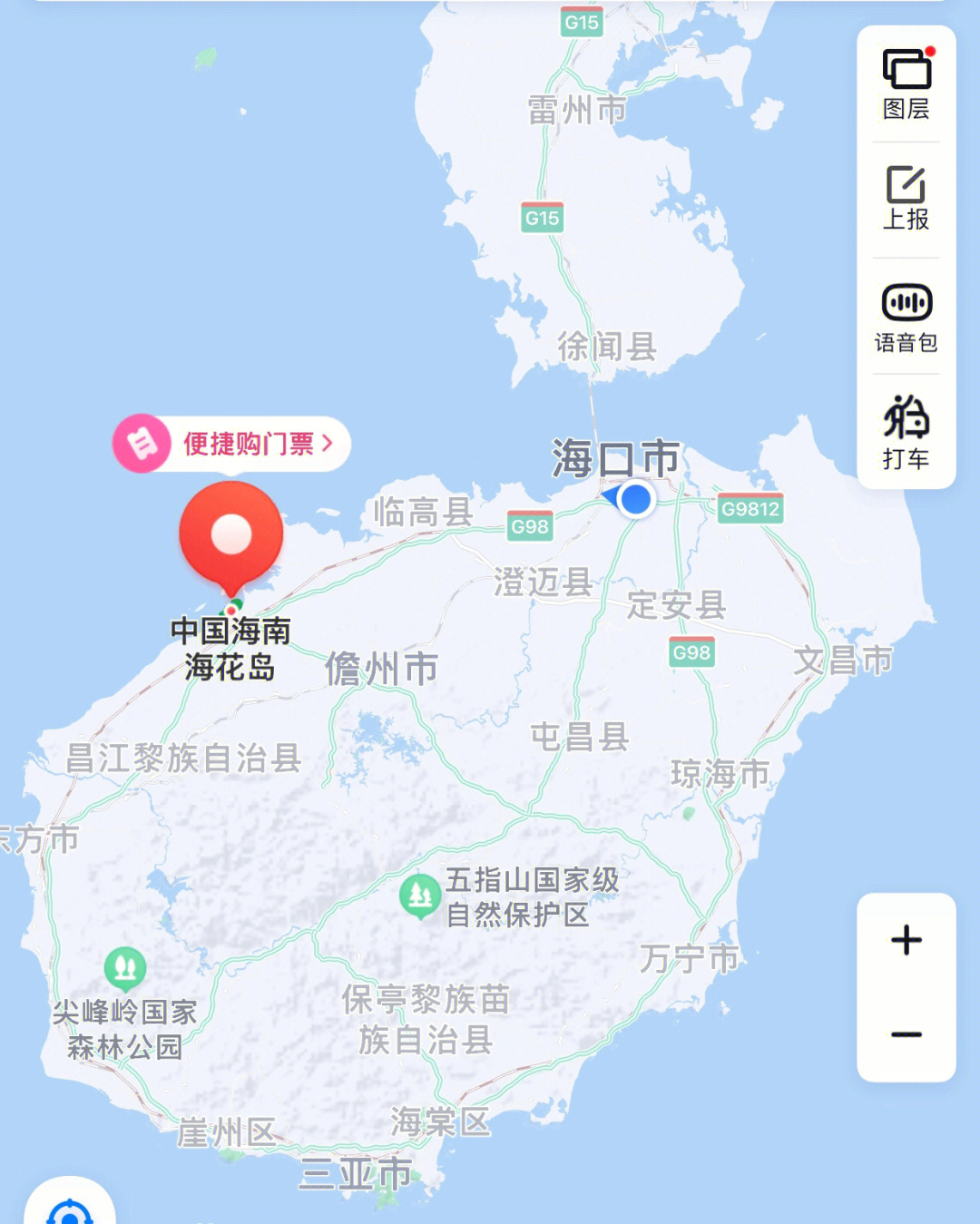 海口海花岛地图全图图片