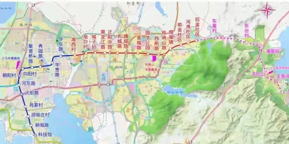青岛地铁9号线地图图片