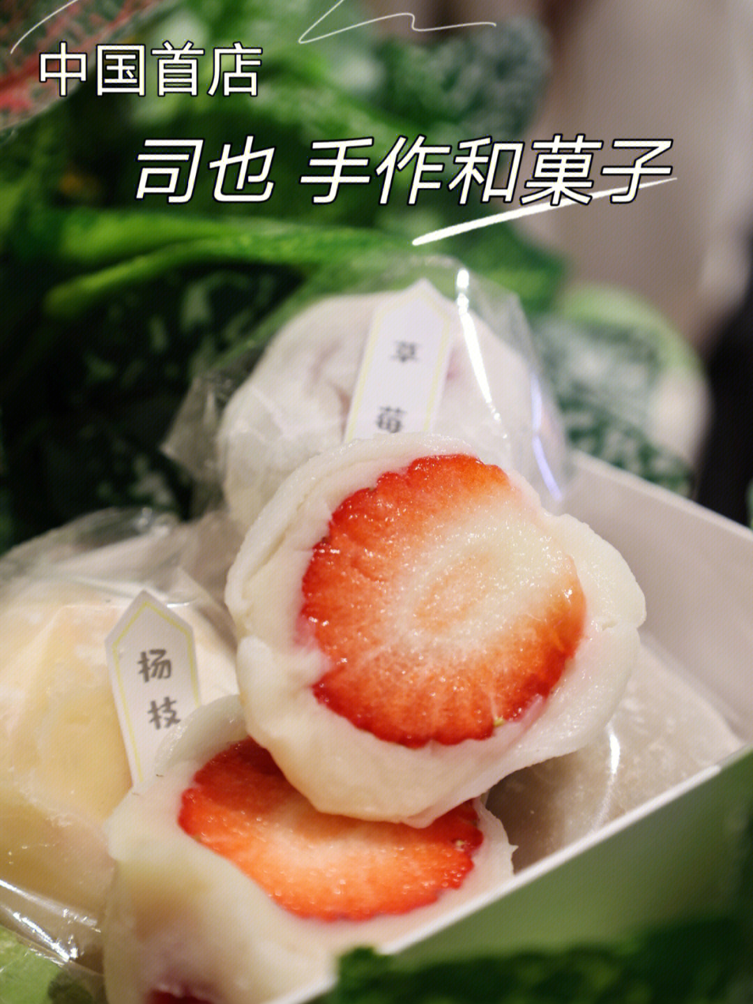 现在日月光这家新开业的|司也 手作和菓子(中国首店^也有同款了,不用