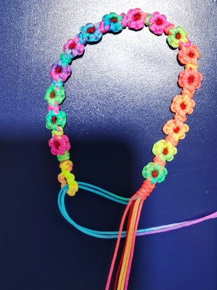 小花耳绳编织教程图片
