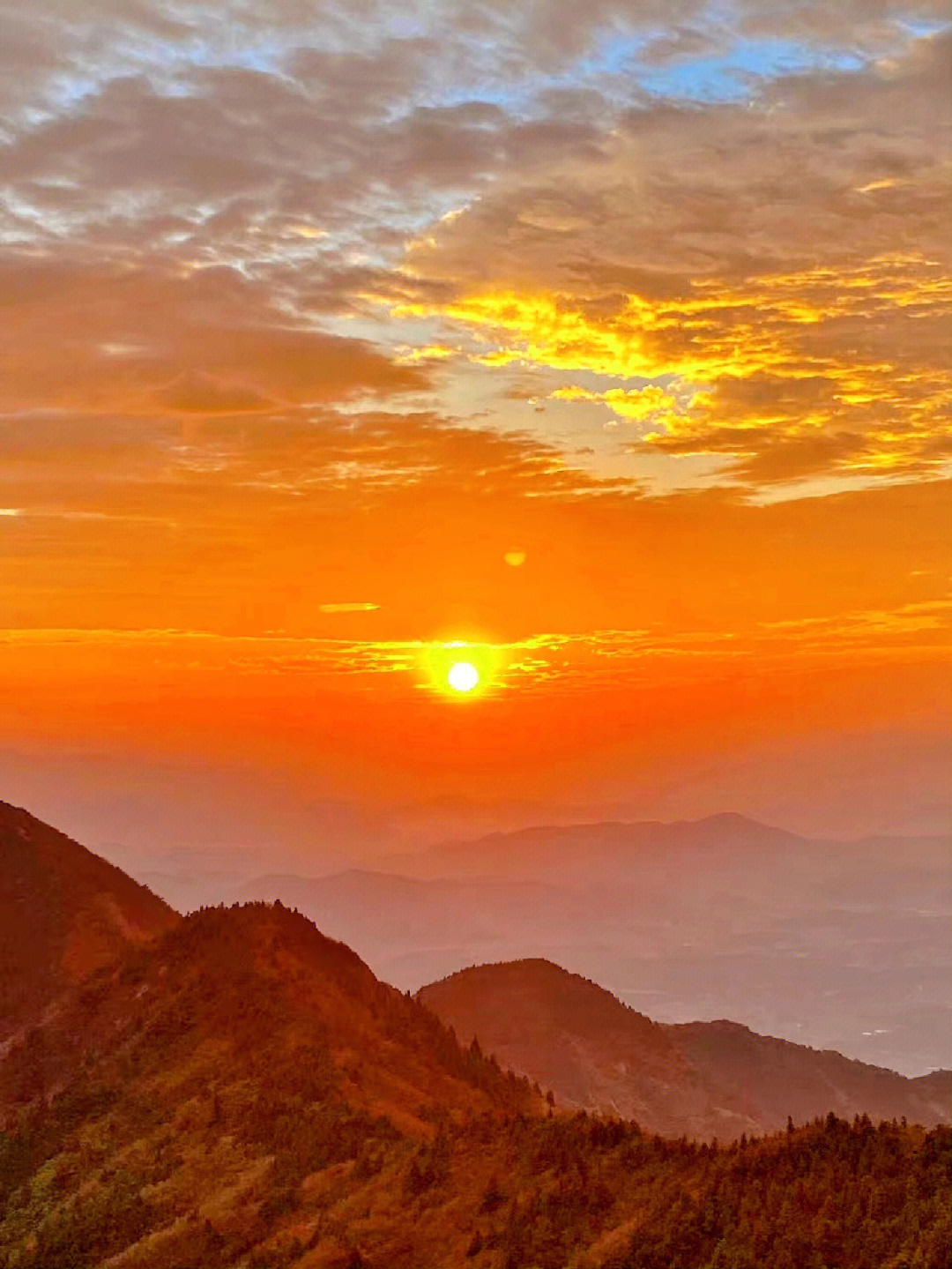 南岳衡山日出日落美景