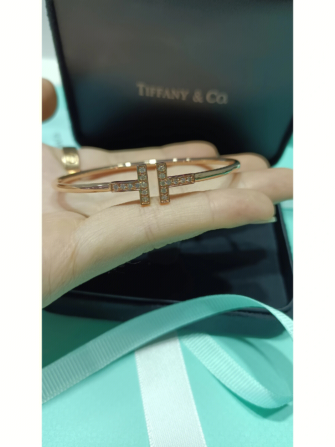 tiffany双t手镯克重图片