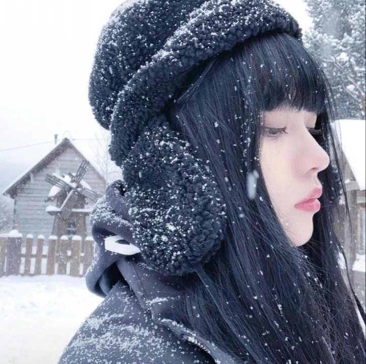 冬季下雪7615优质女头#高质量女生头像#下雪