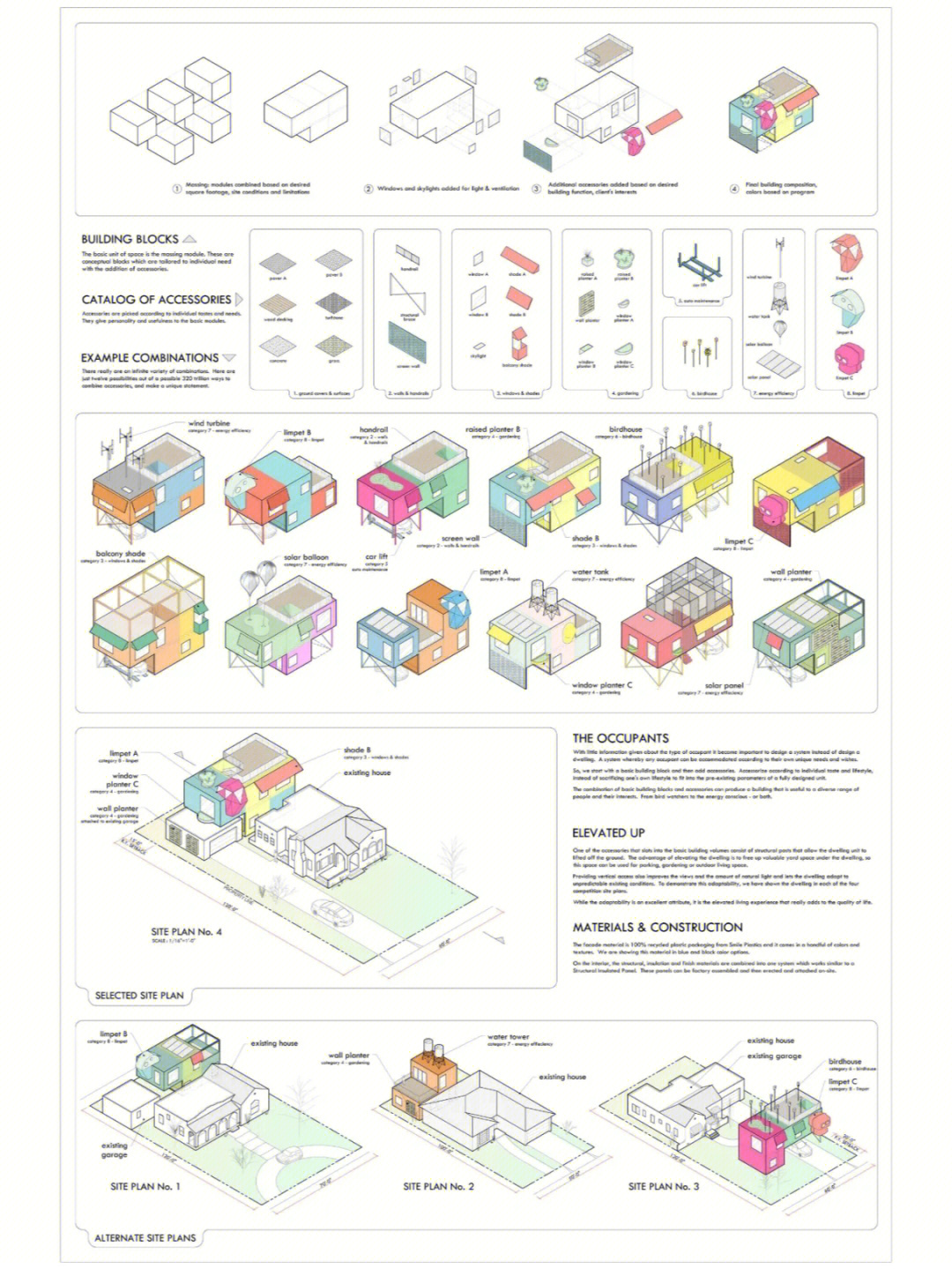 设计汇丨建筑设计轴侧体块场景分析图案例