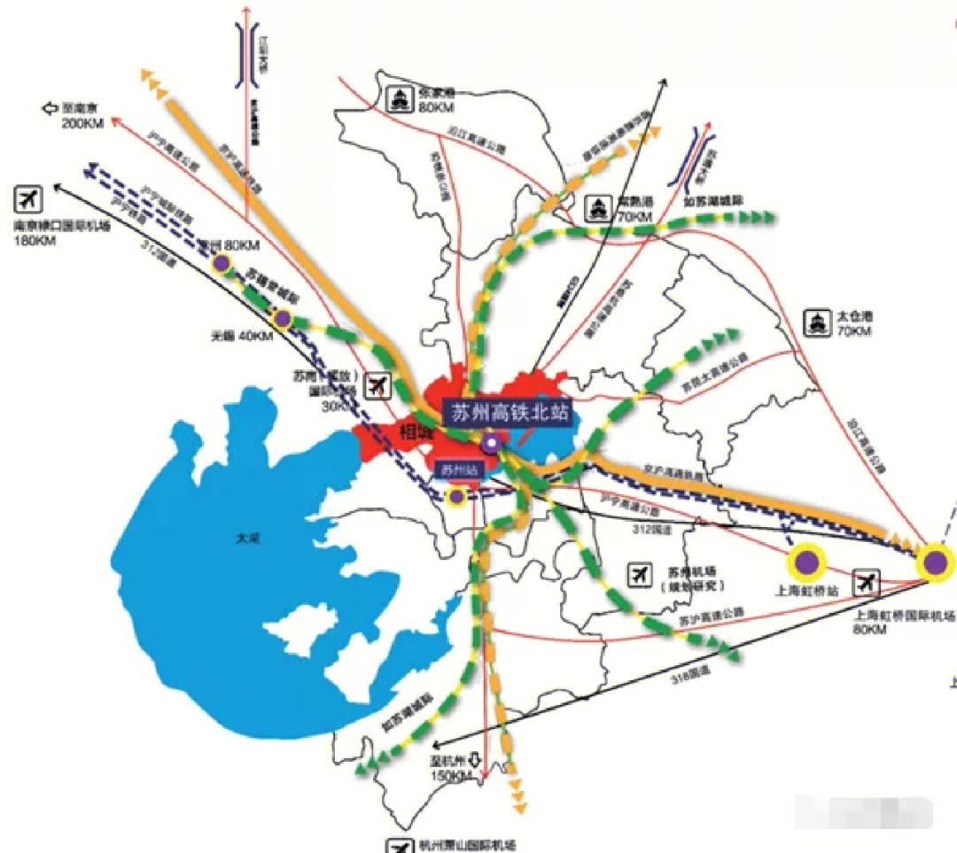 苏州科技城铁路规划图图片