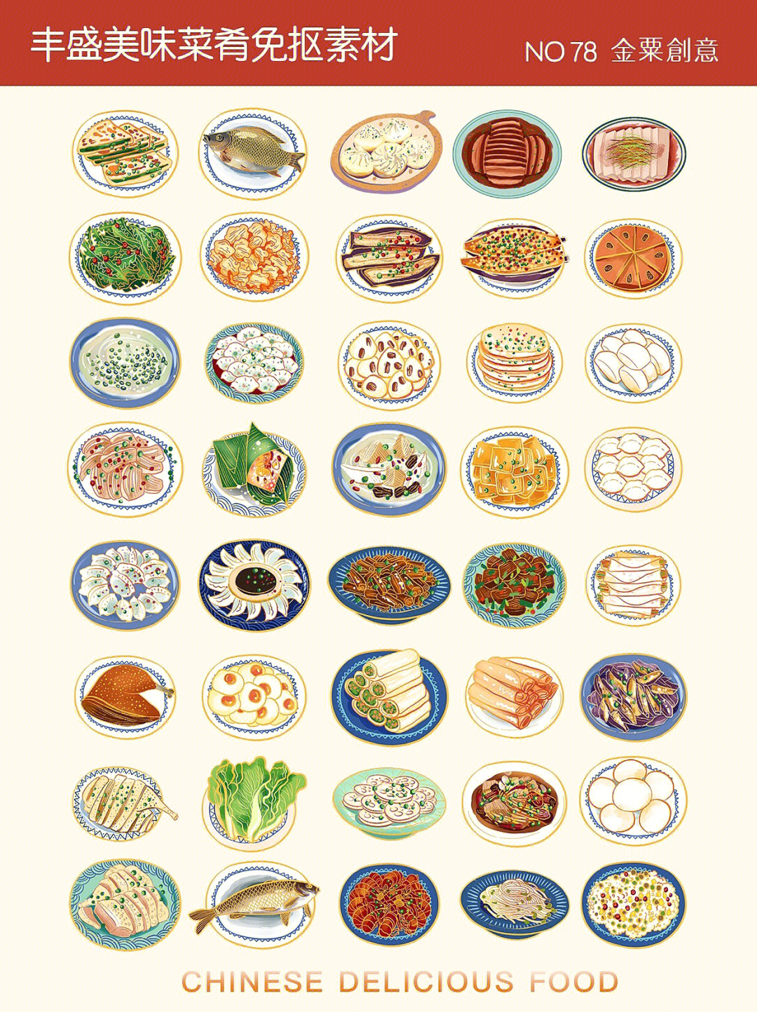 八大菜系代表菜简笔画图片