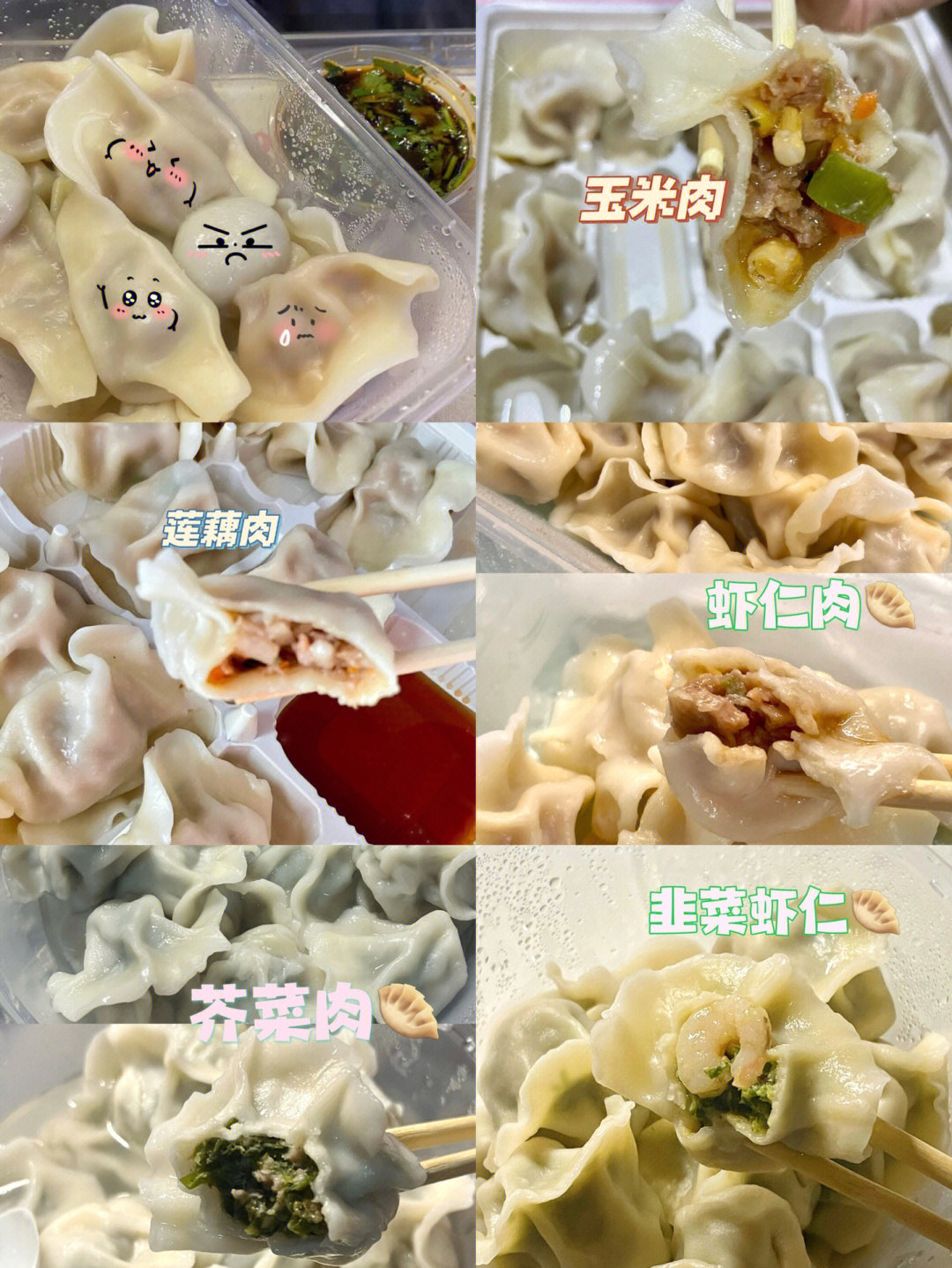 水饺的种类图片