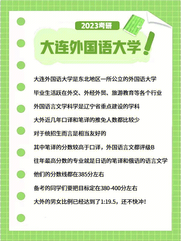 考研热门院校介绍大连外国语大学