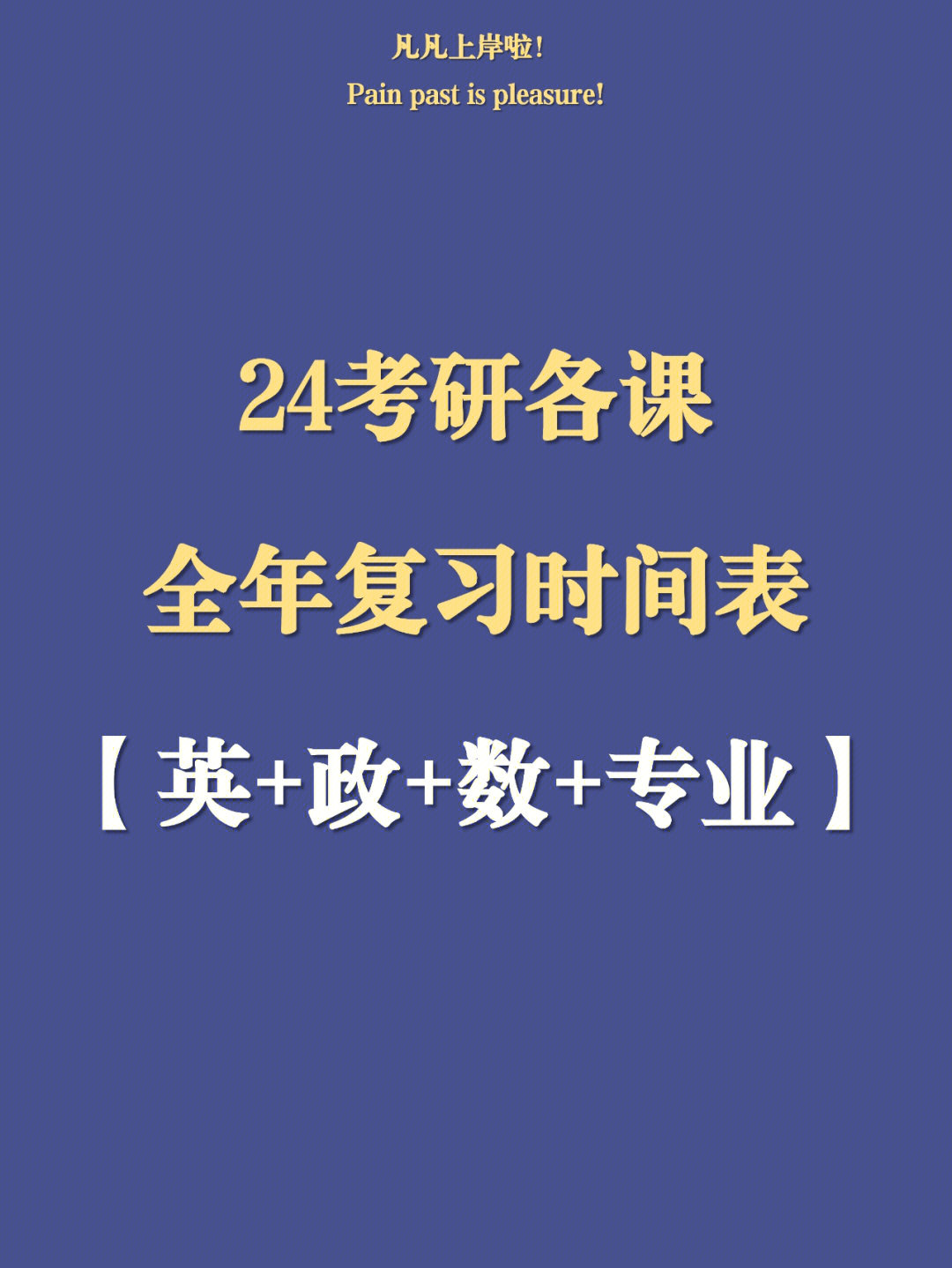 再不开始就晚啦7524考研各科全年复习时间表