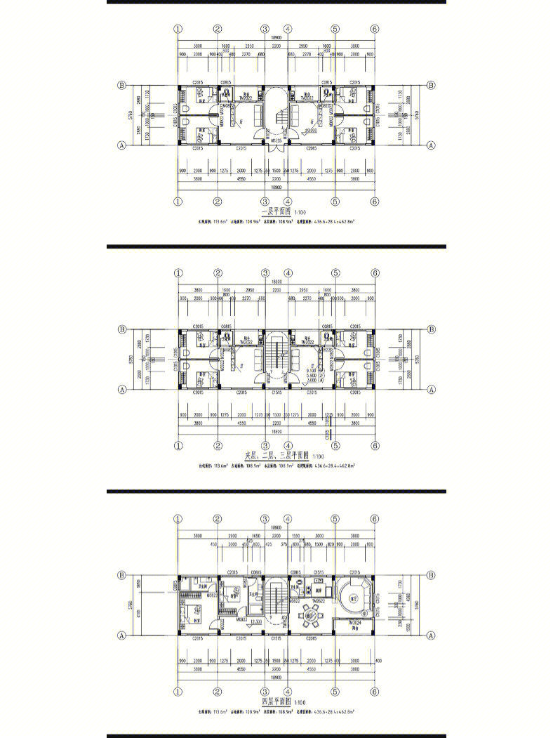 农村自建房图纸狭长型平面图