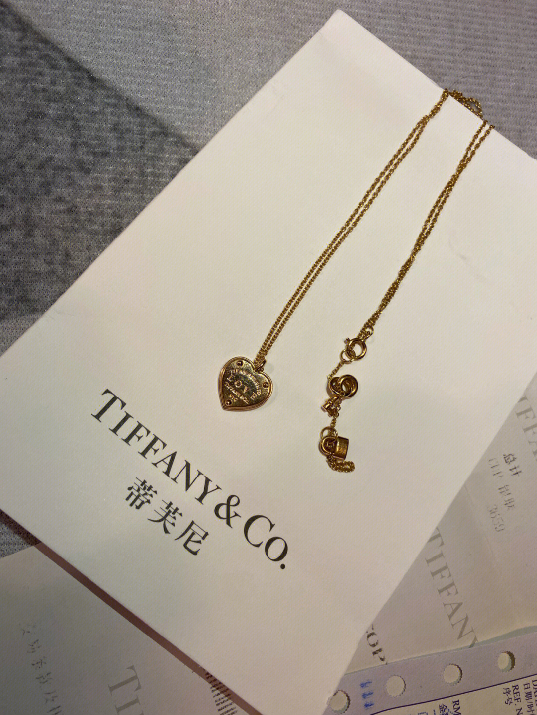 tiffany蒂芙尼18k玫瑰金爱心项链图片