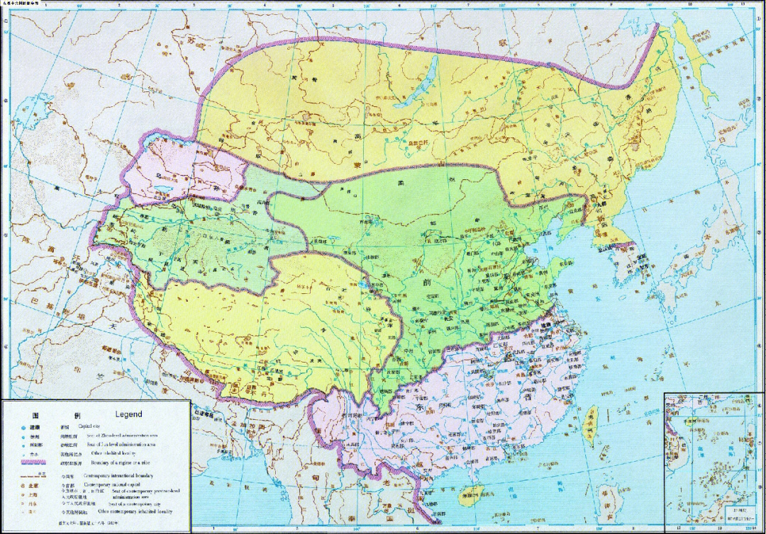 中国古代地图东晋十六国