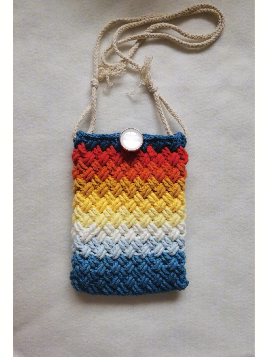 毛线手机包的编织方法图片