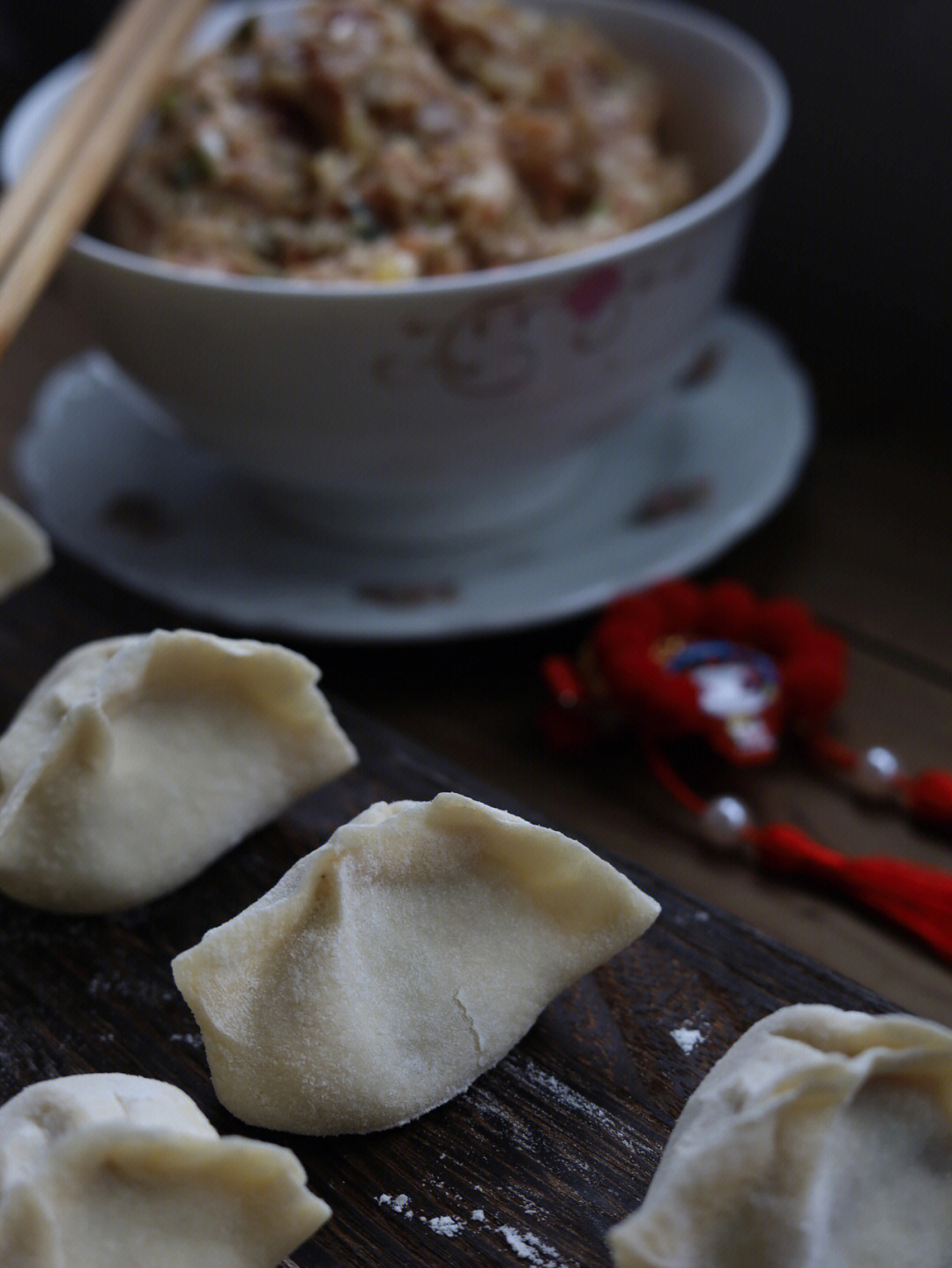 驴肉白菜饺子图片