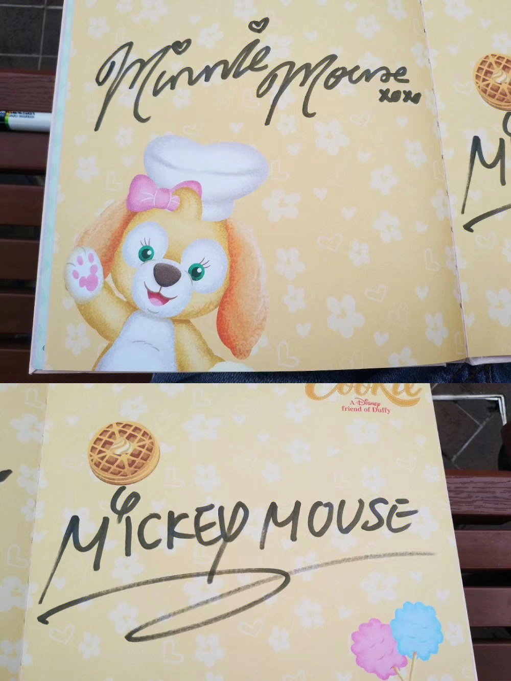 上海迪士尼人物签名图片