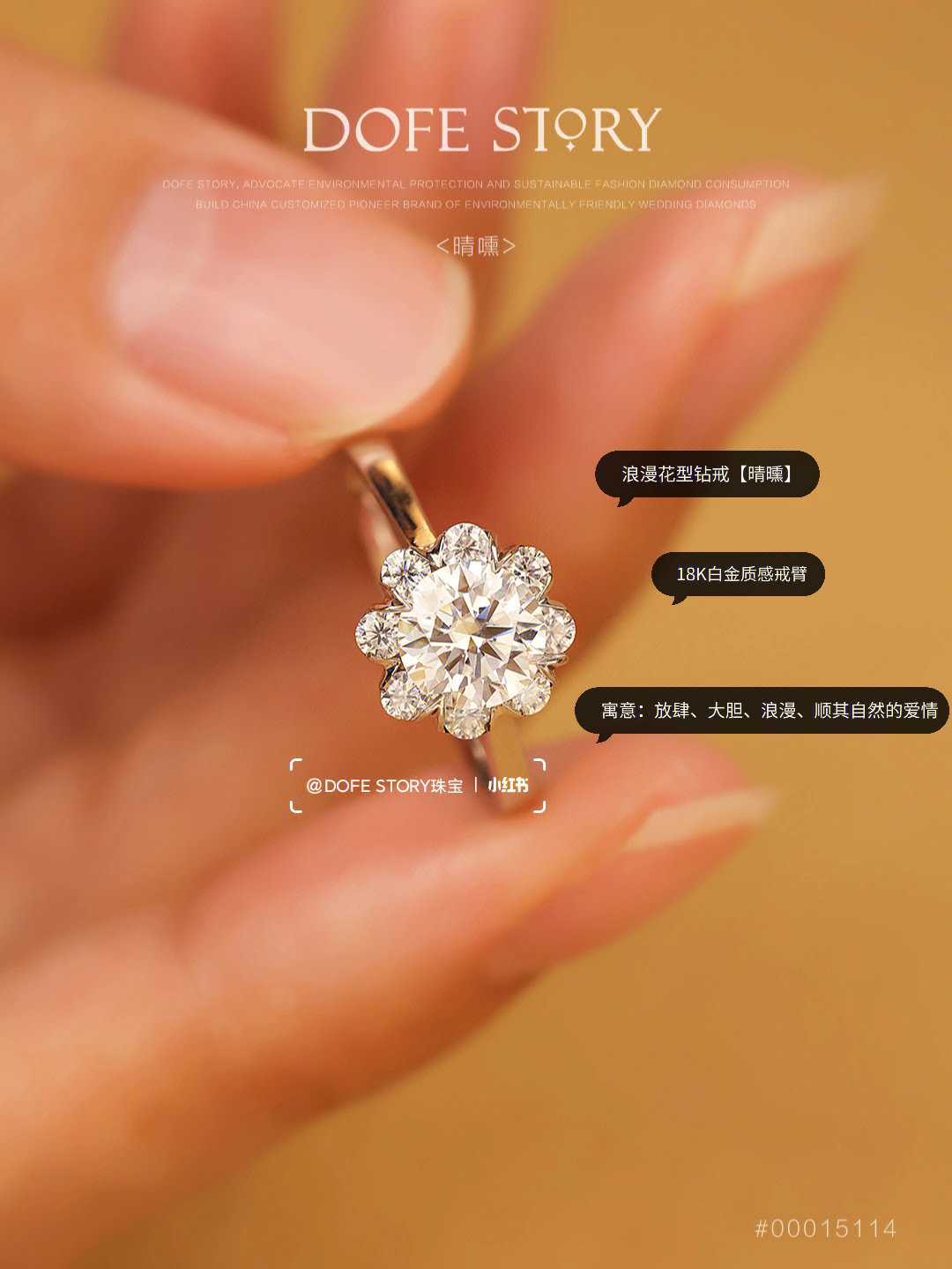 钻石戒指花型及寓意图片