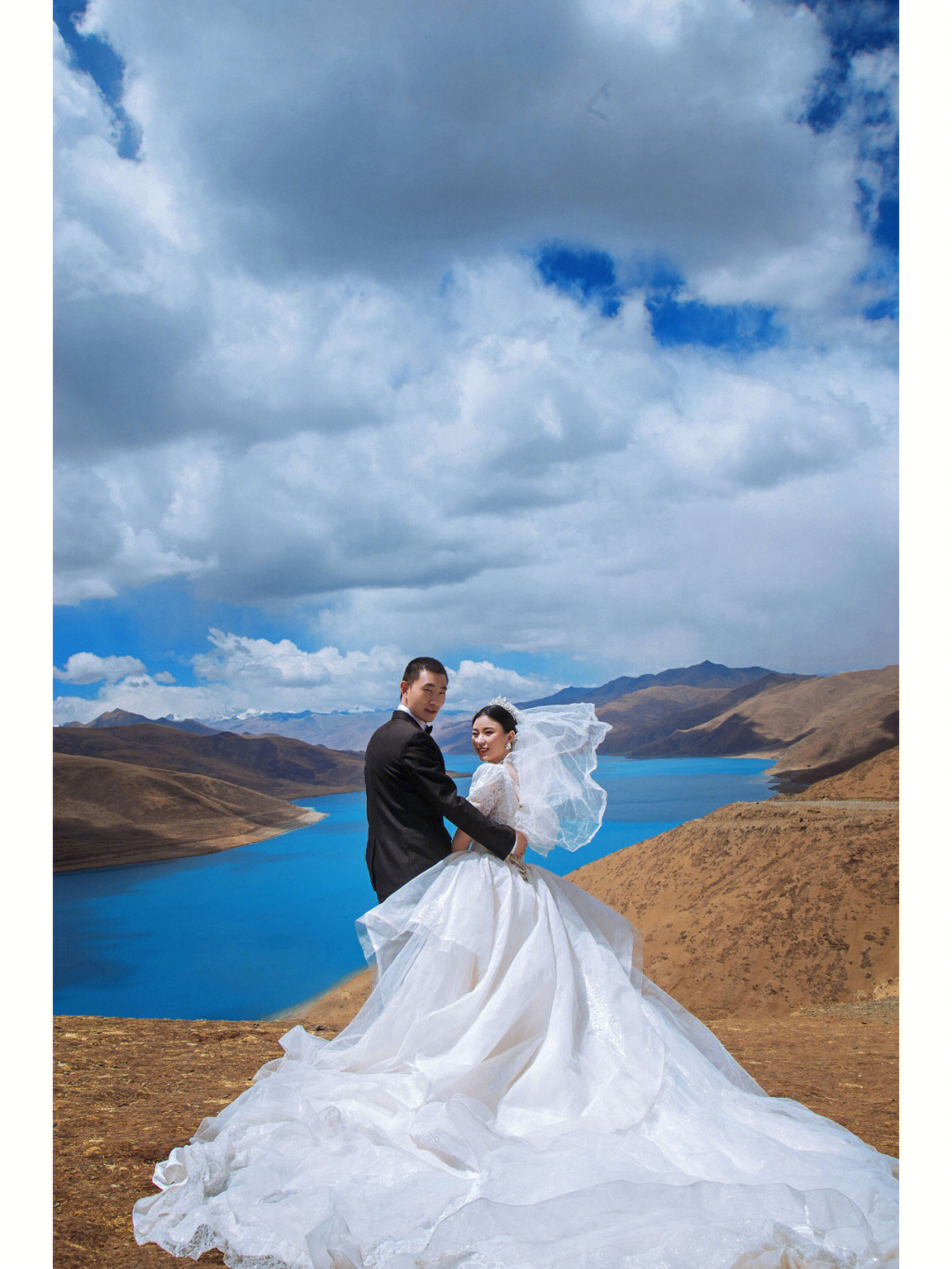 西藏羊湖婚纱照小仙女们旅拍不能错过哟