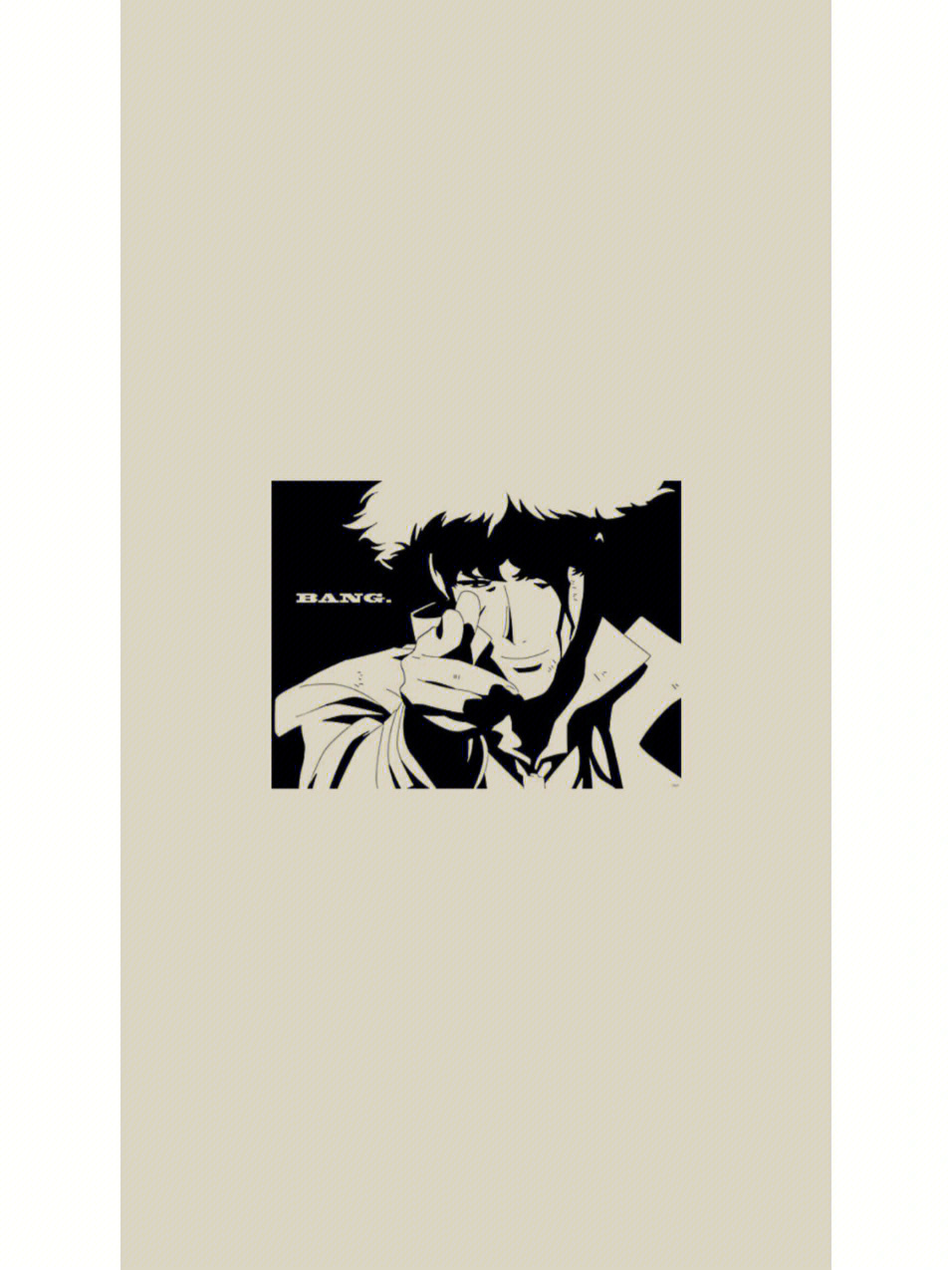 星际牛仔手机壁纸纯色底cowboybebop