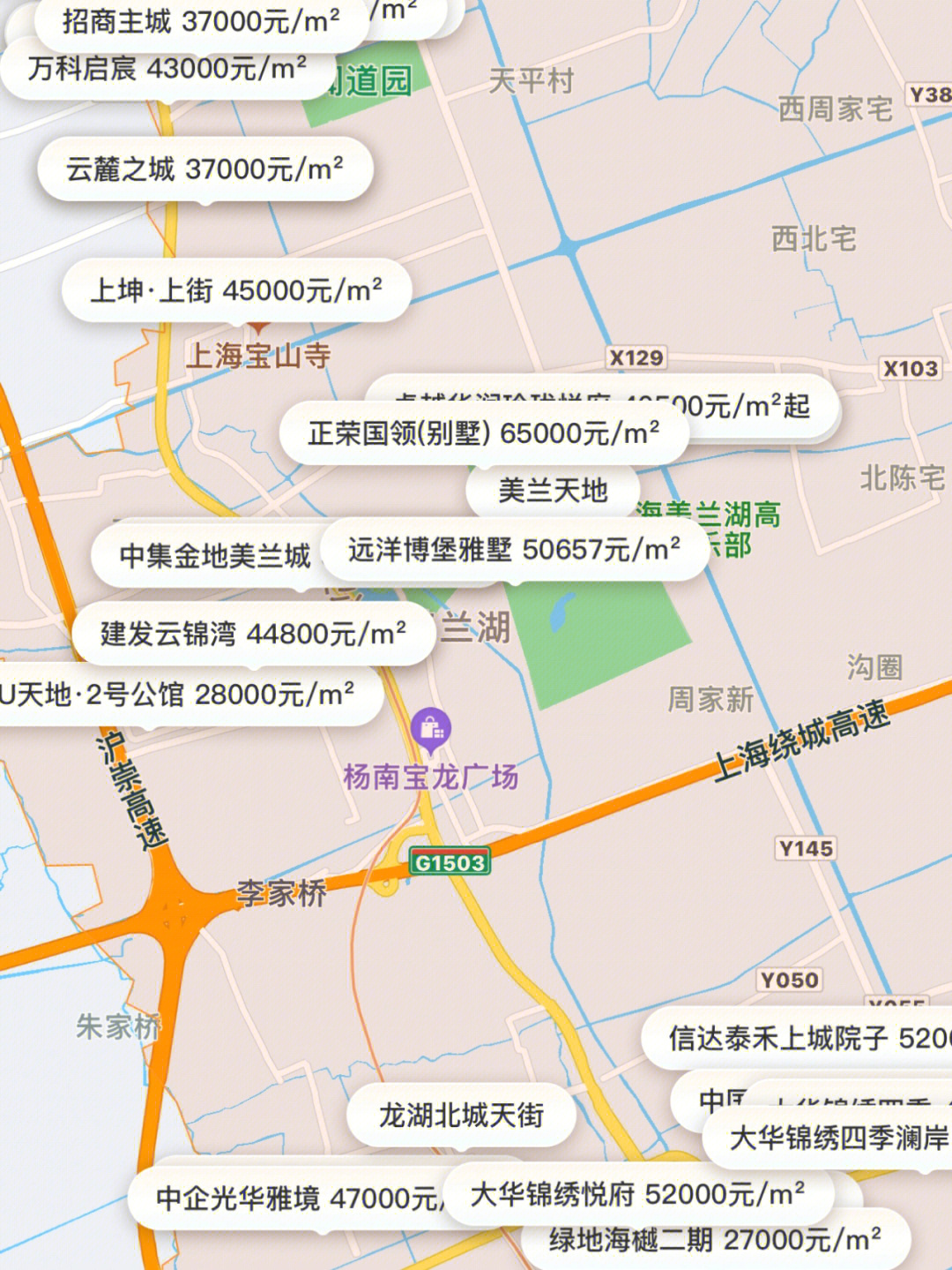 上海各区新房价格