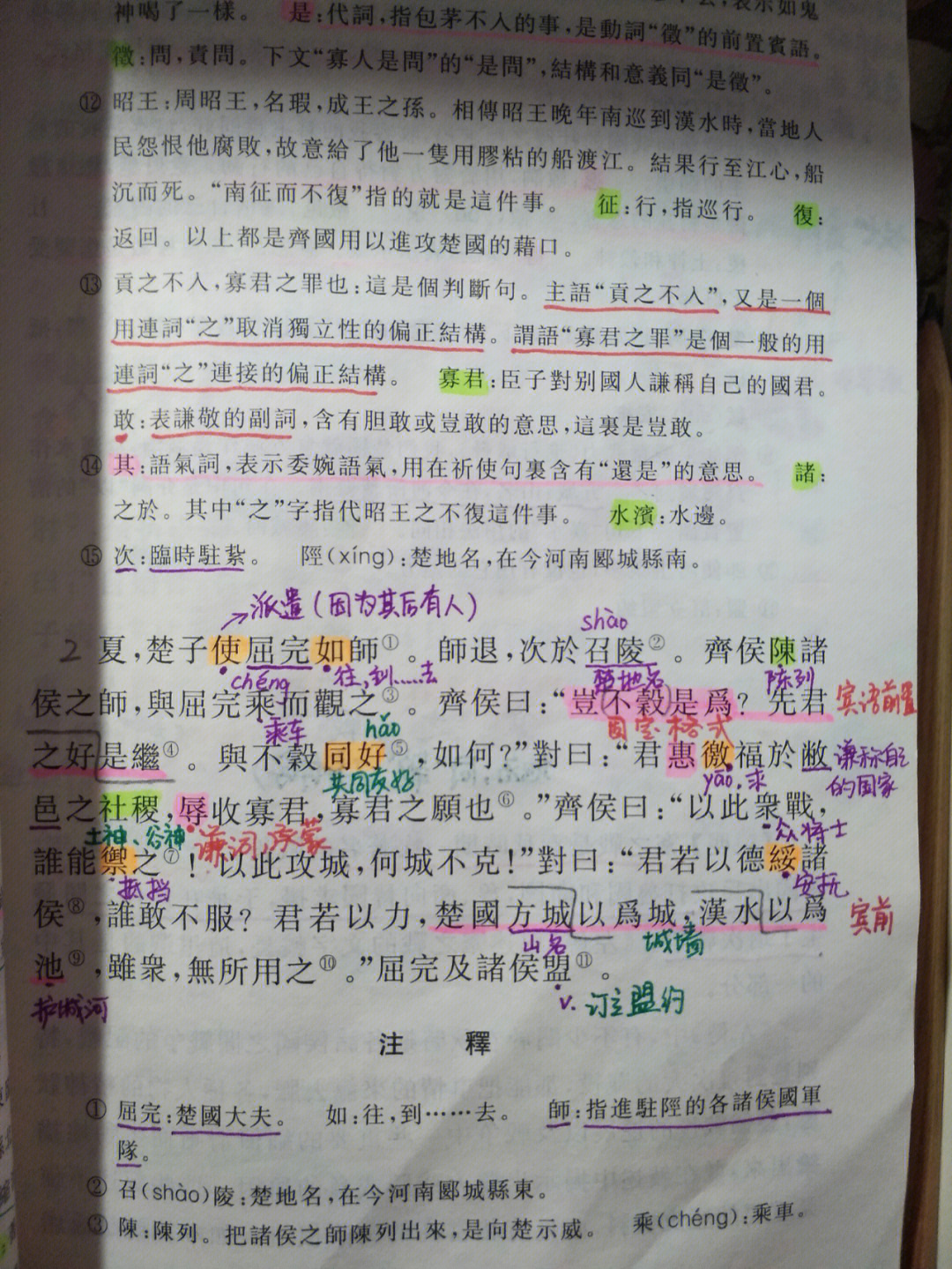 齐桓晋文之事笔记整理图片