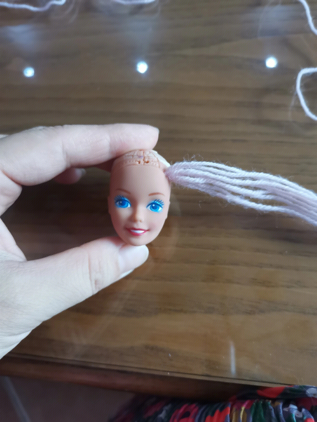 芭比娃娃毛线植发
