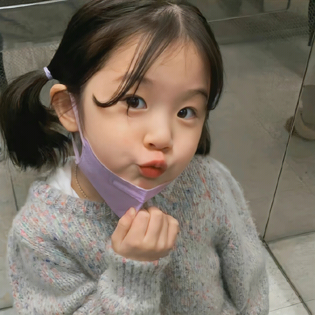 韩国可爱小女孩金雪ins图片