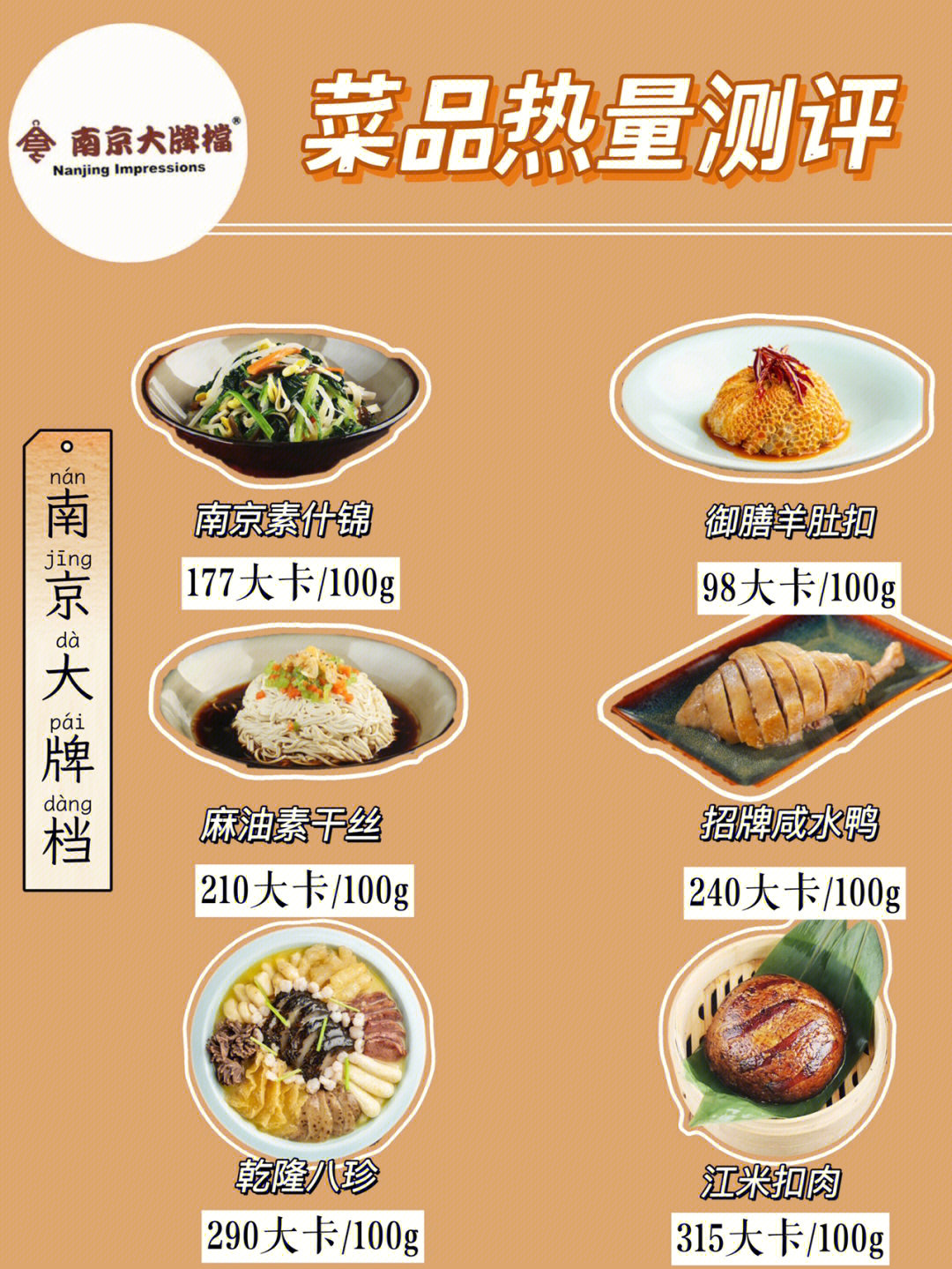 南京大牌档菜单图片图片