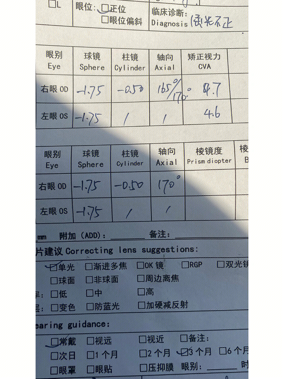 视力4.7是多少度图片