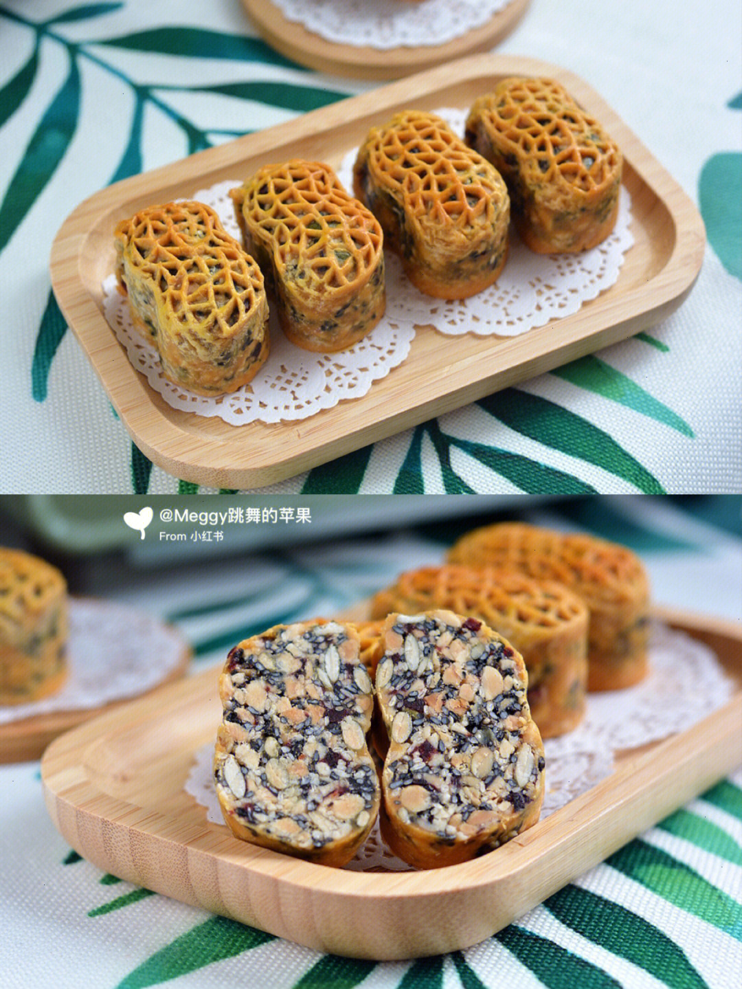 薄皮大馅的五仁月饼料足味香超过瘾