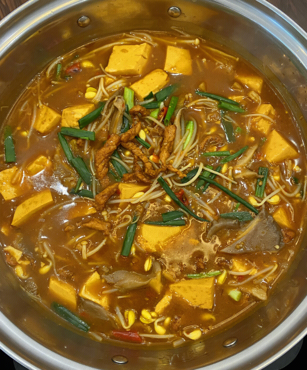 豆腐瘦肉锅暖呼呼的豆腐锅吃的好舒服