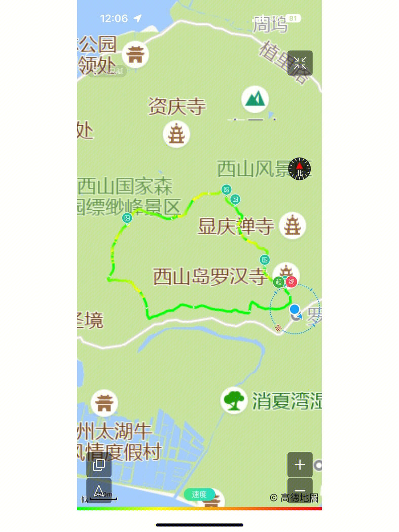 苏州五峰山徒步线路图片