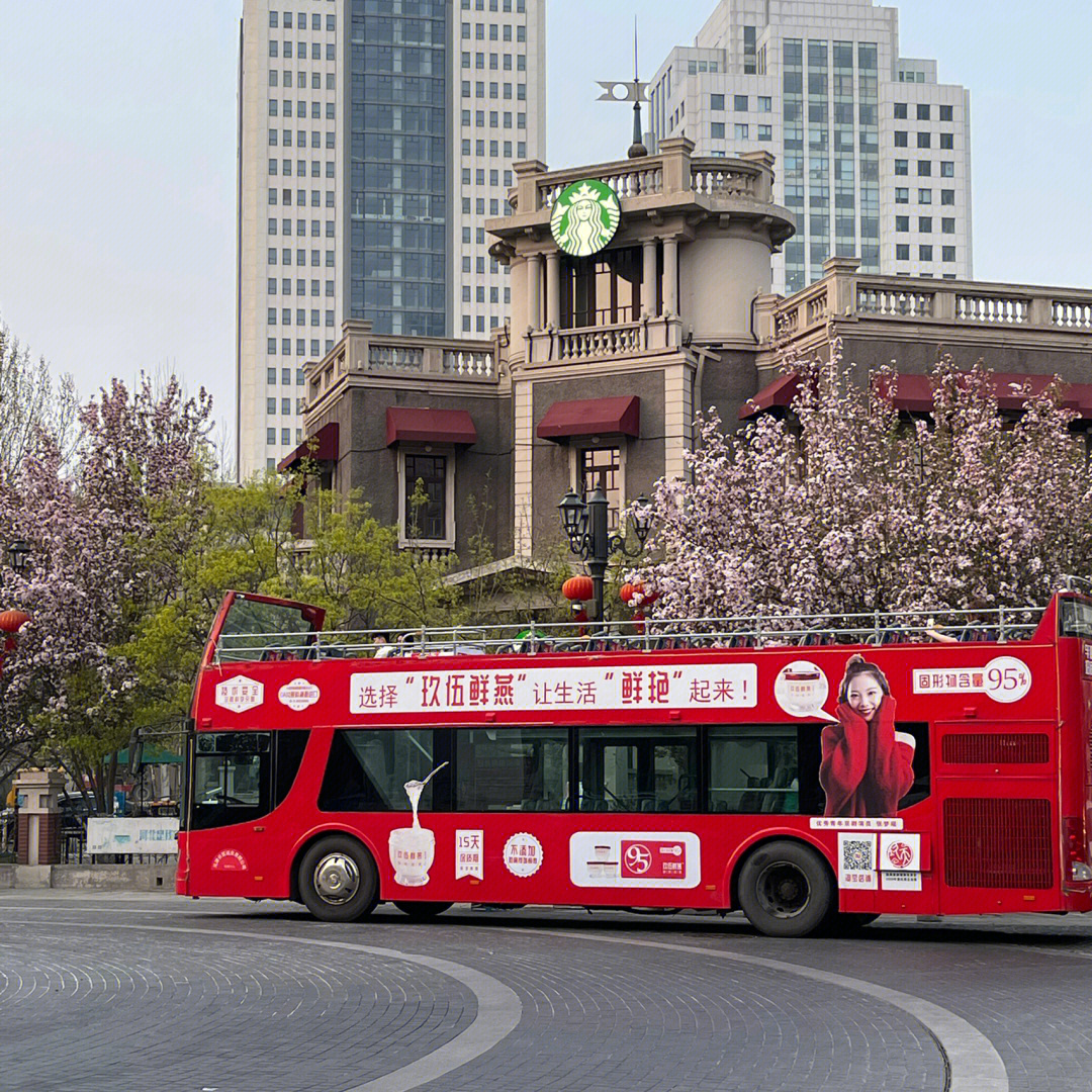 天津双层观光巴士图片