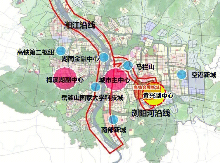 长沙黄兴副中心规划图片