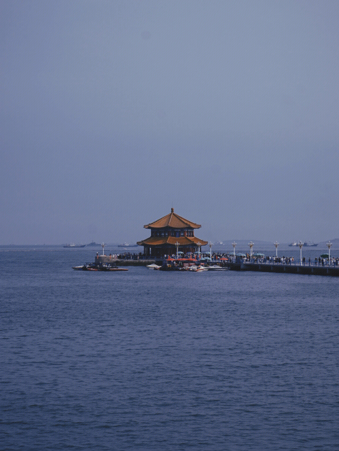 青岛栈桥风景图片真实图片