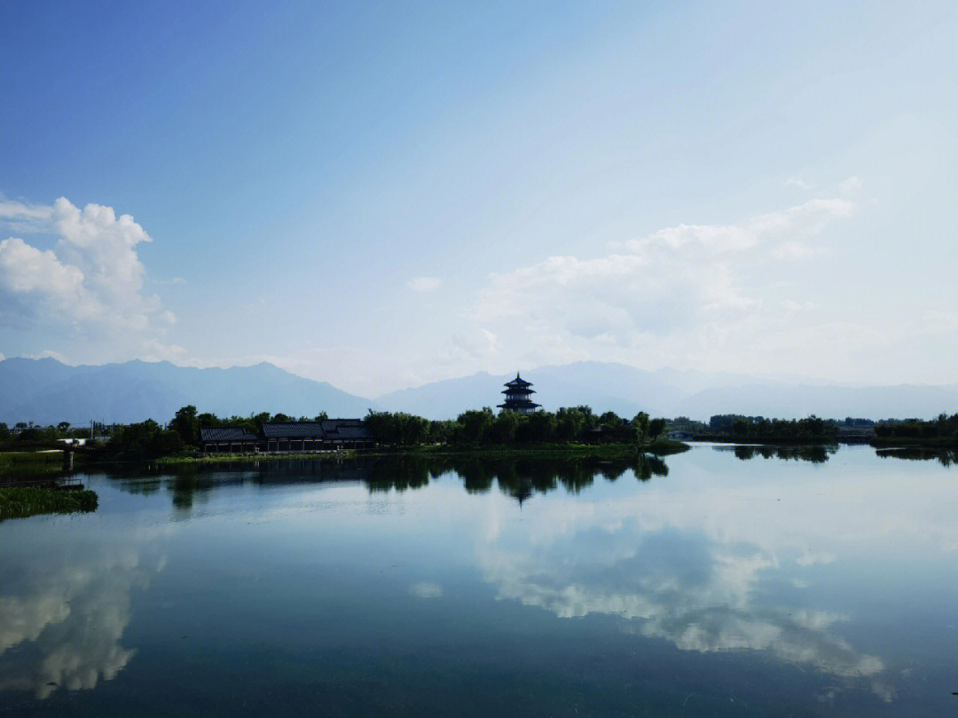户县渼陂湖景区图片