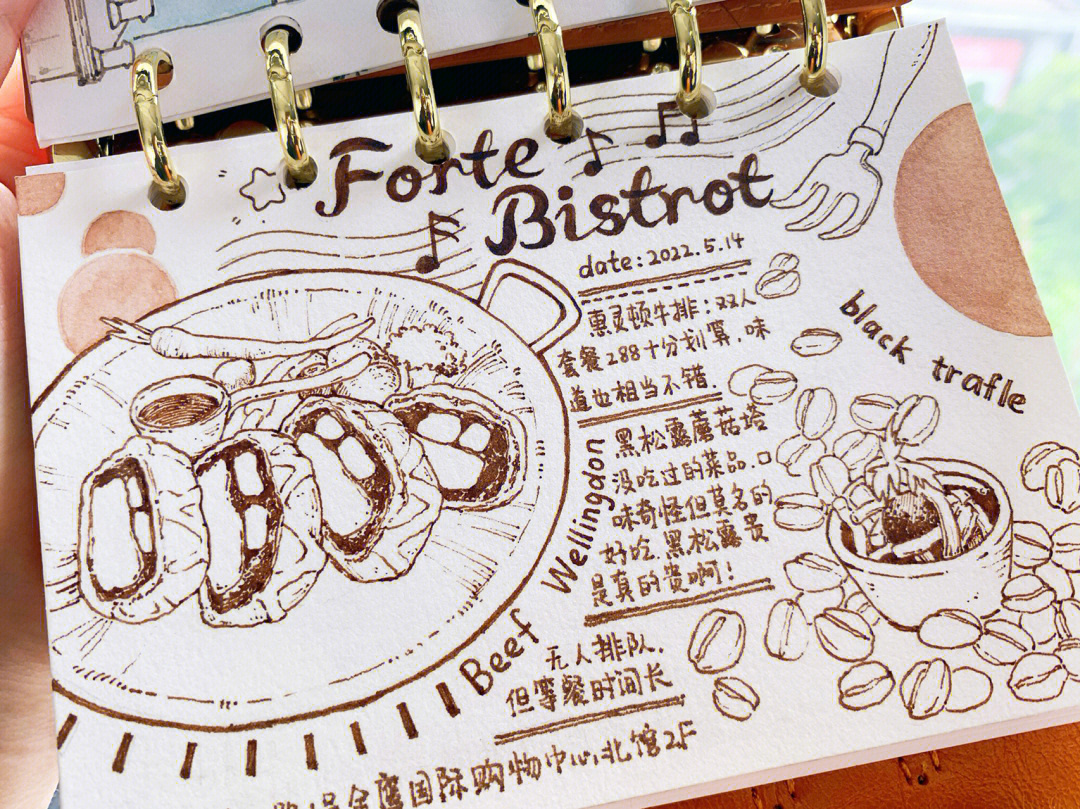 食物塔绘画图片