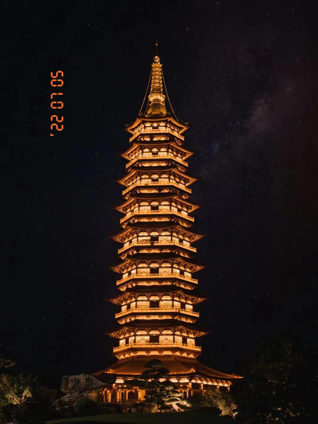 金华万佛塔夜景7878