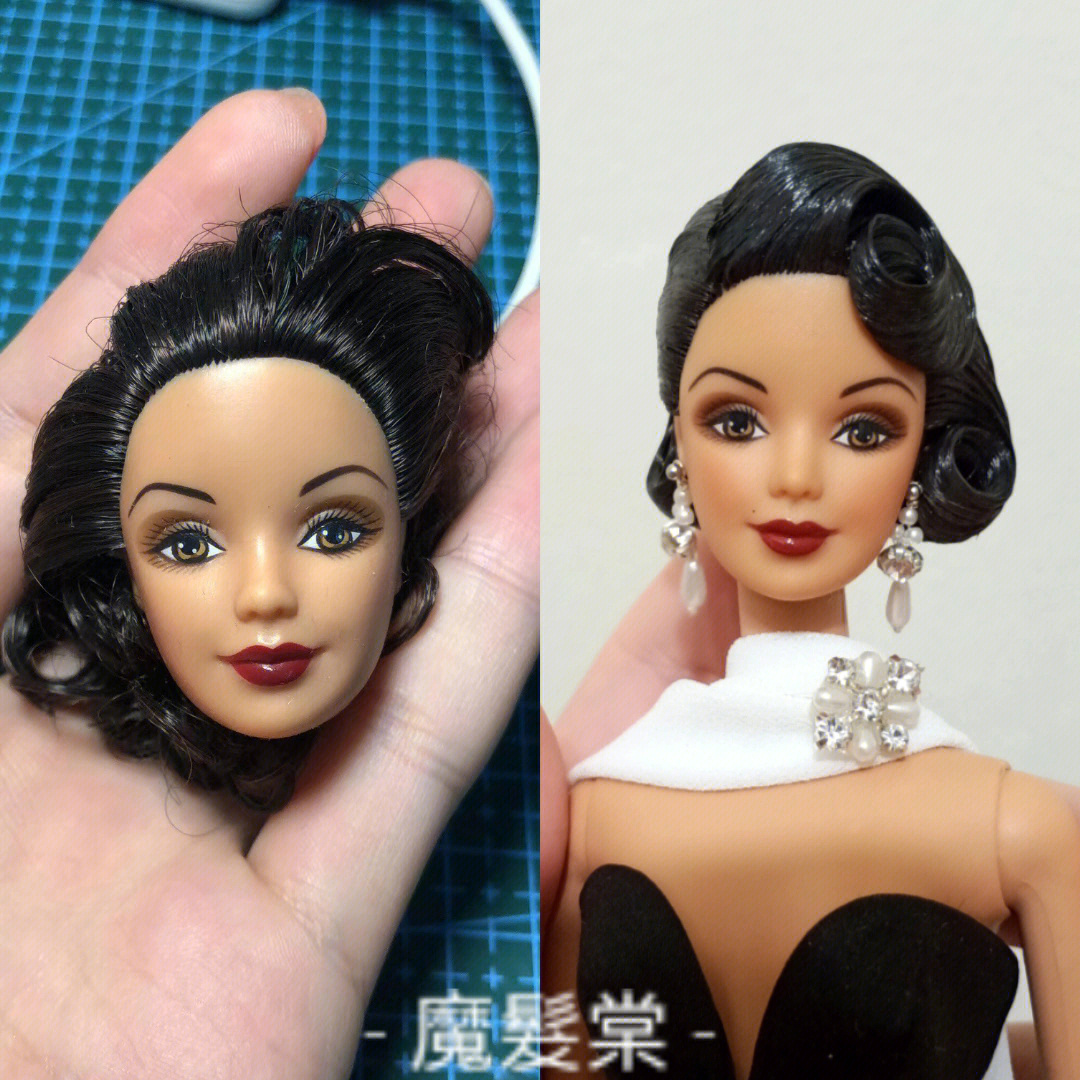 barbie芭比娃娃改妆法式风情