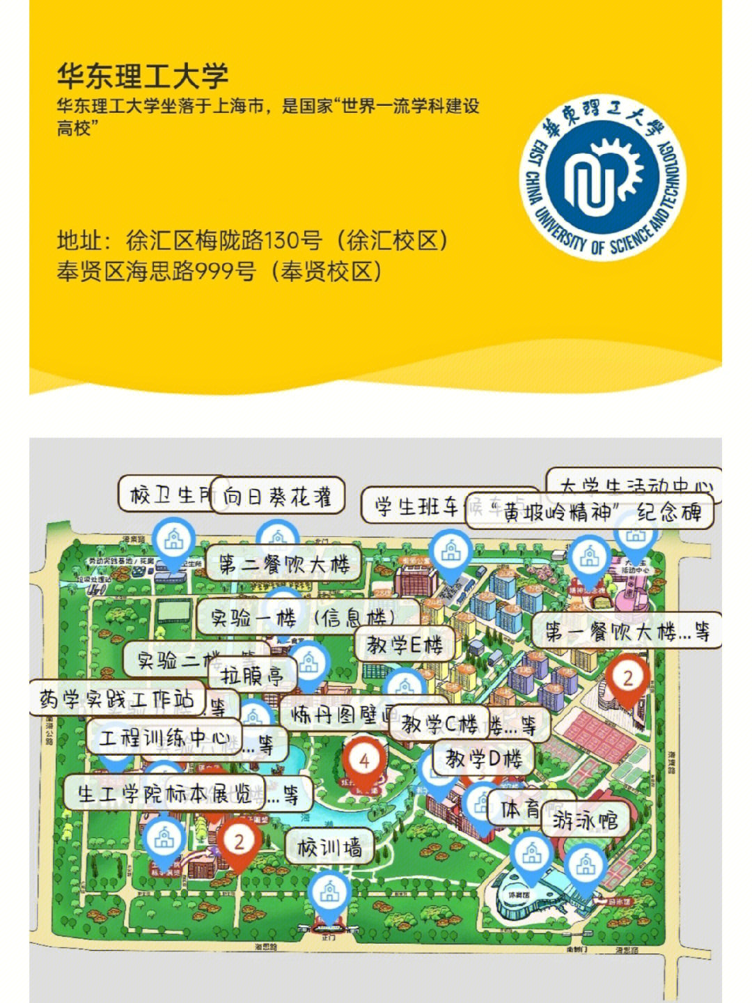 华东理工大学徐汇地图图片