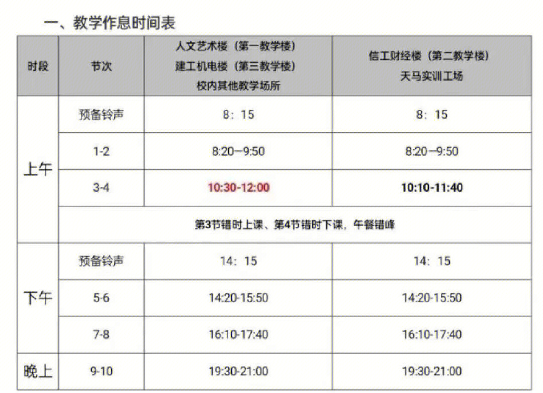 城市学院课程表图片