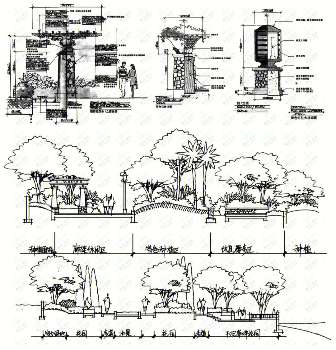 景观设计立面图