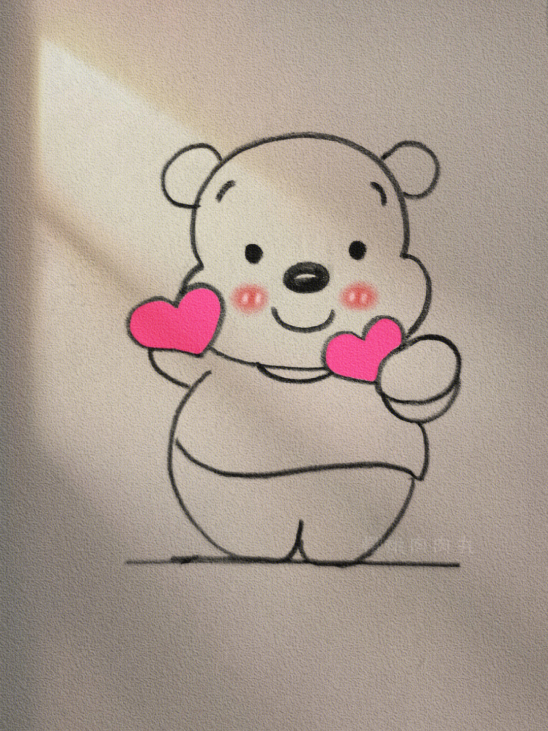 画一只小熊 简笔画图片