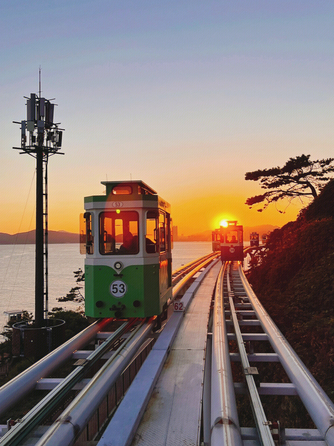 釜山海云台小火车图片