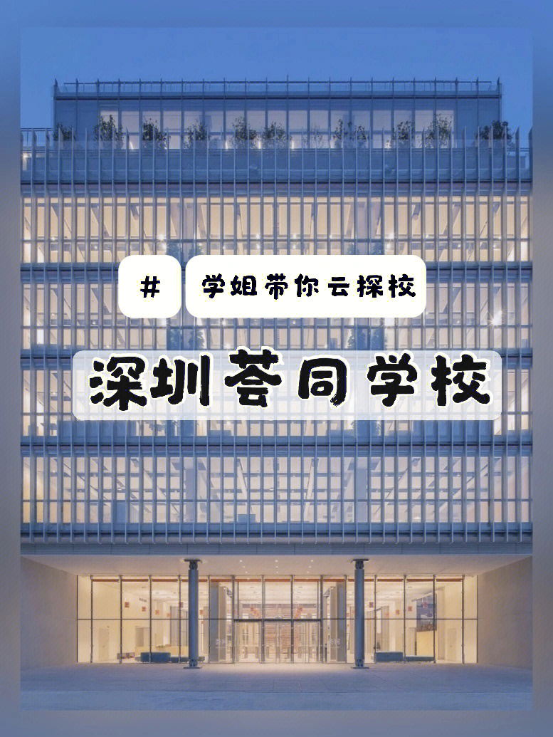 深圳荟同学校学姐带你云探校