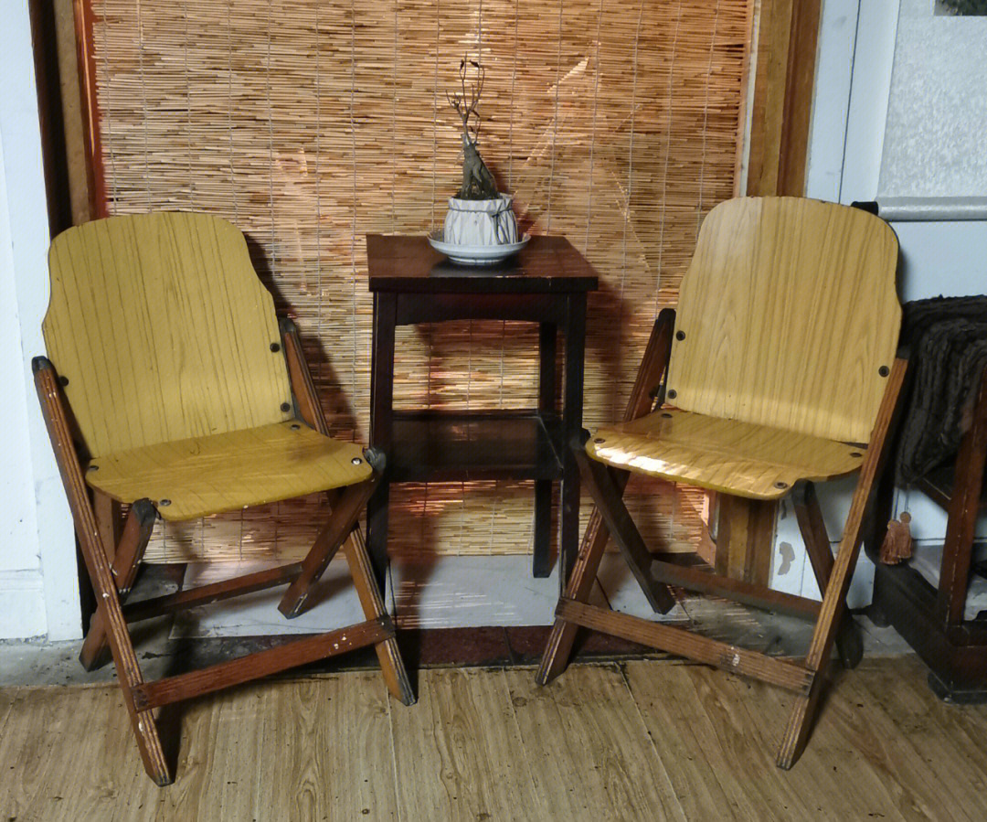 古典怀旧实木老折叠椅