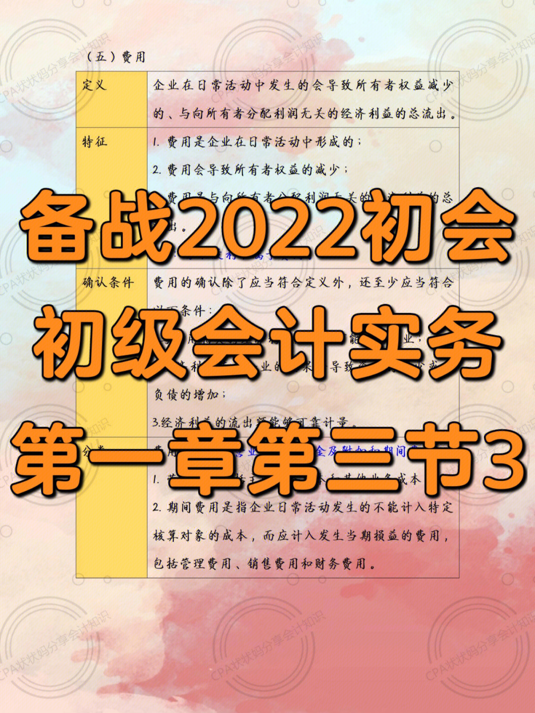 2022初会上岸初级会计实务第一章第三节3