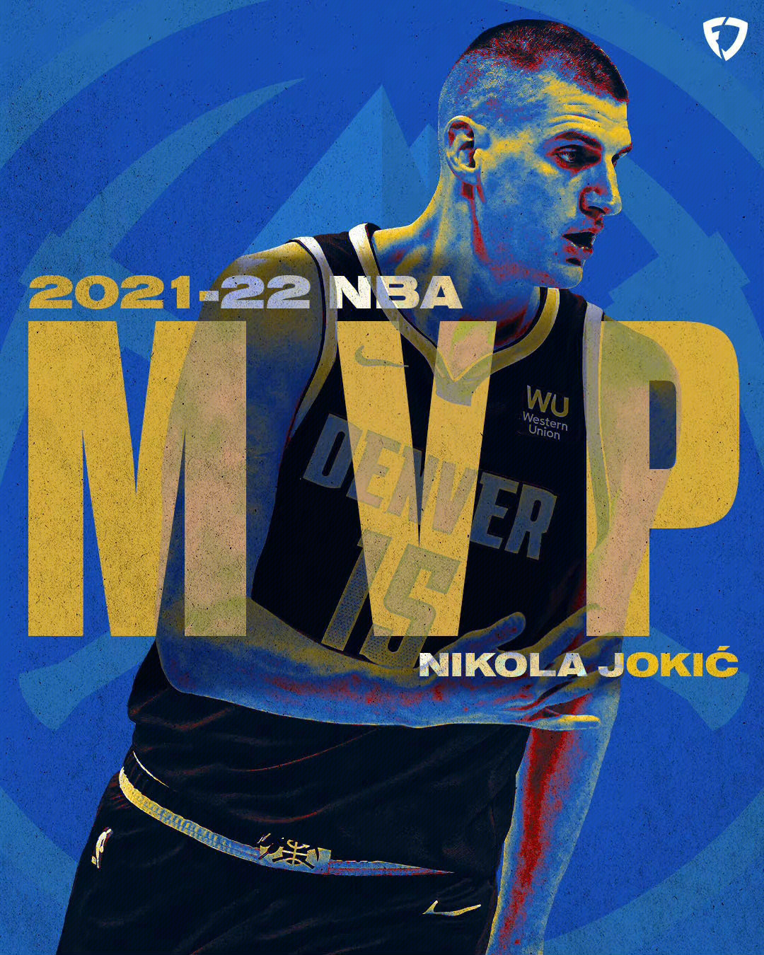 尼古拉·约基奇当选2021～2022赛季常规赛的mvp!