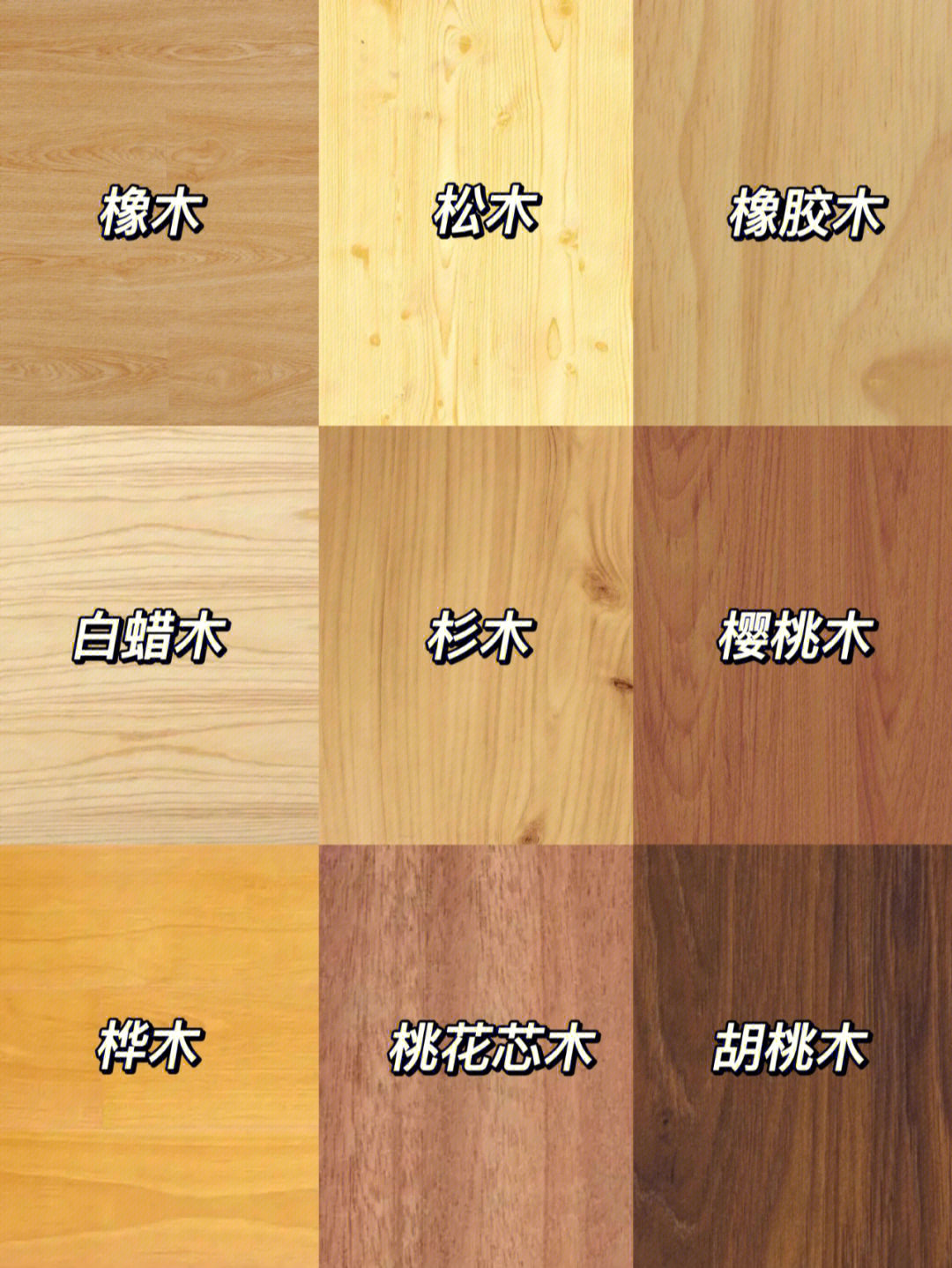 中国木材硬度表排名图片