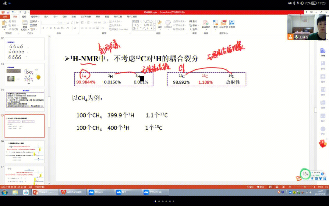 核磁共振氢谱的主要参数2耦合常数j