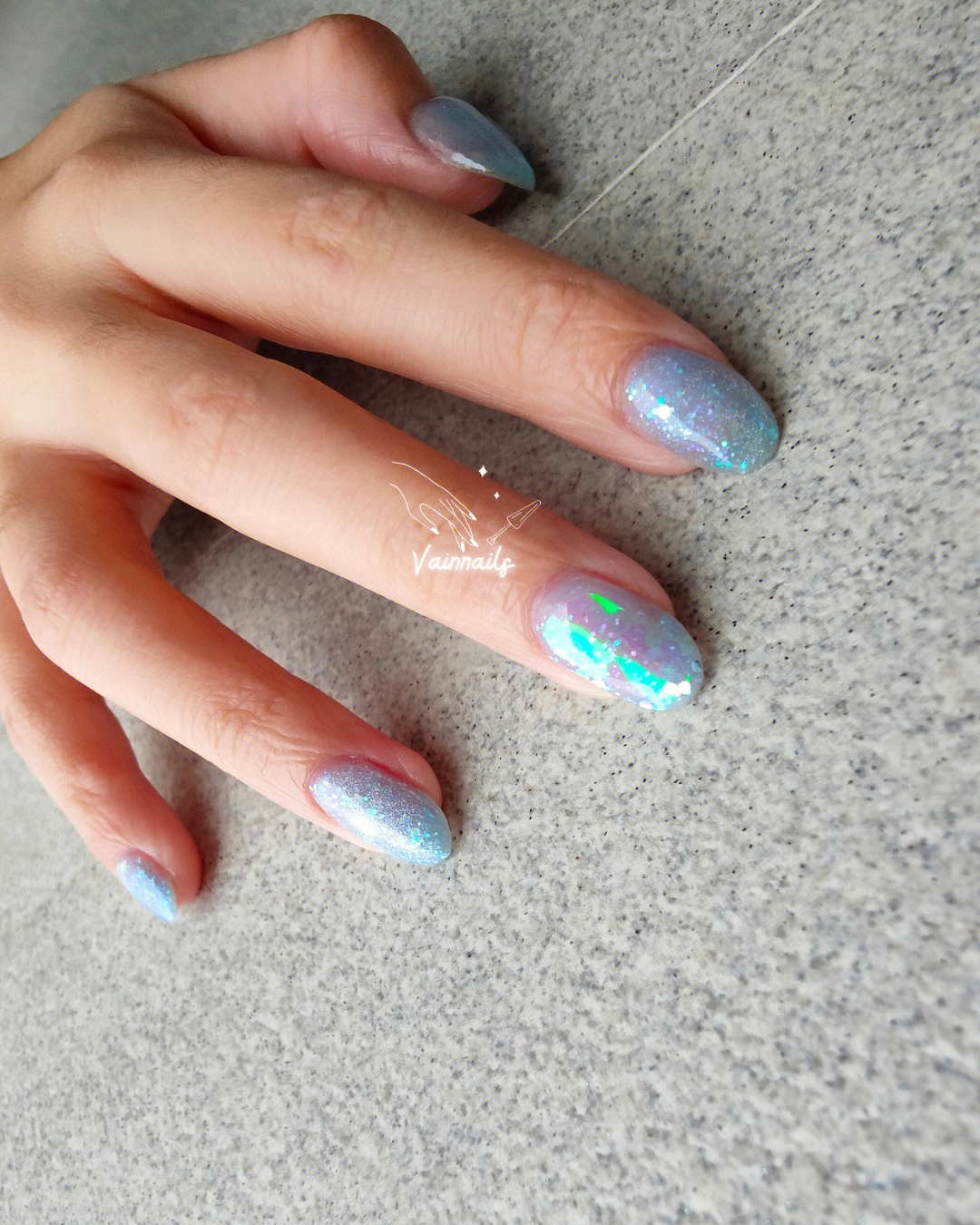 冰块美甲06icecubenails